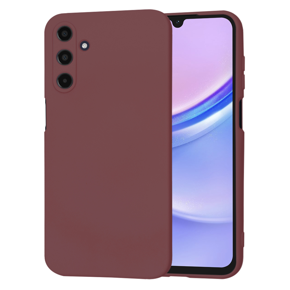 Techsuit SoftFlex – puzdro na Samsung Galaxy A15 4G / A15 5G – slivkovočervený KF2329627