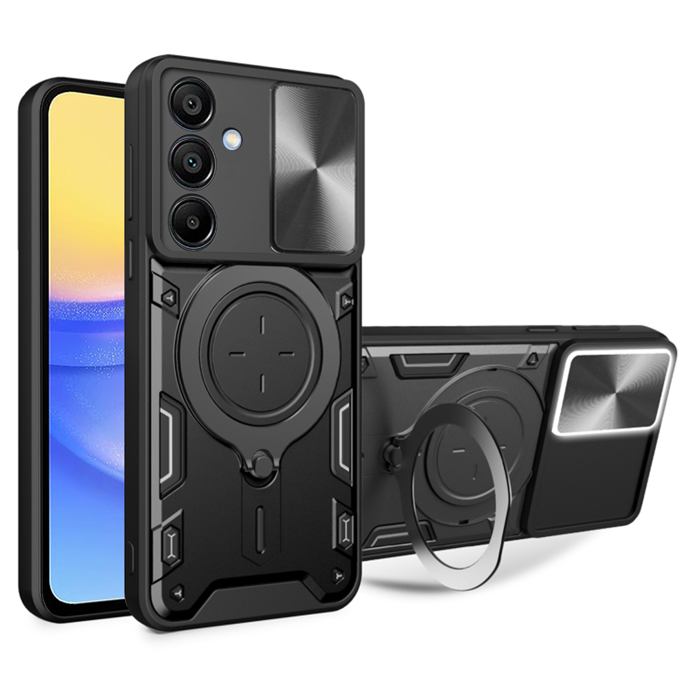 Techsuit CamGuard Pro kryt na Samsung Galaxy A15 4G / A15 5G – čierny KF2331646