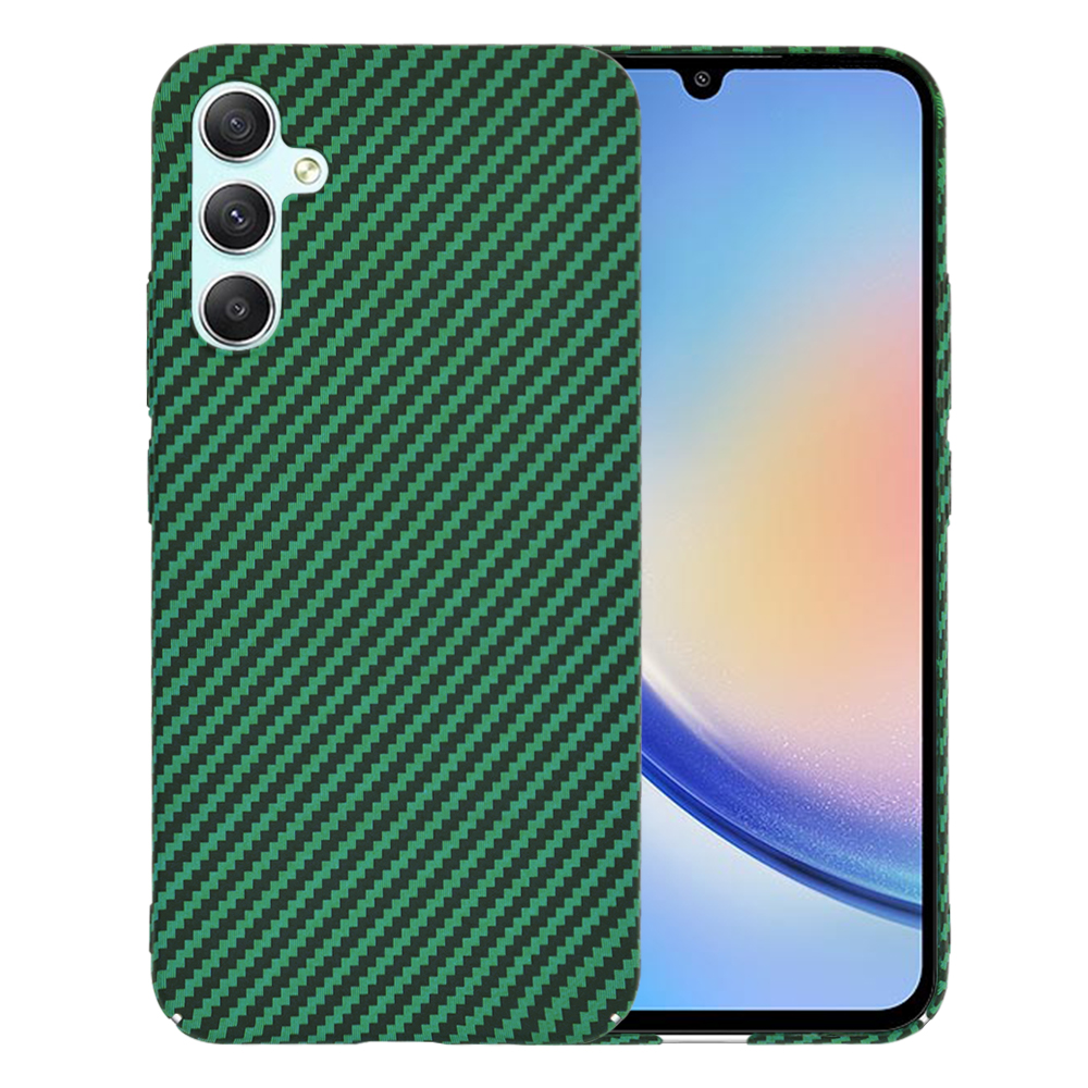 Techsuit Carbonite FiberShell kryt na Samsung Galaxy A34 5G – zelený KF2333636
