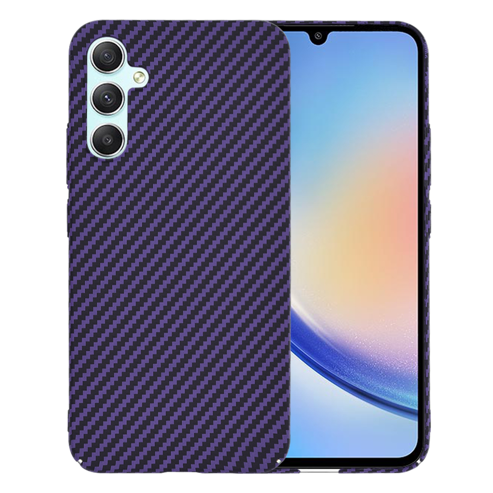 Techsuit Carbonite FiberShell kryt na Samsung Galaxy A34 5G – fialový KF2333640
