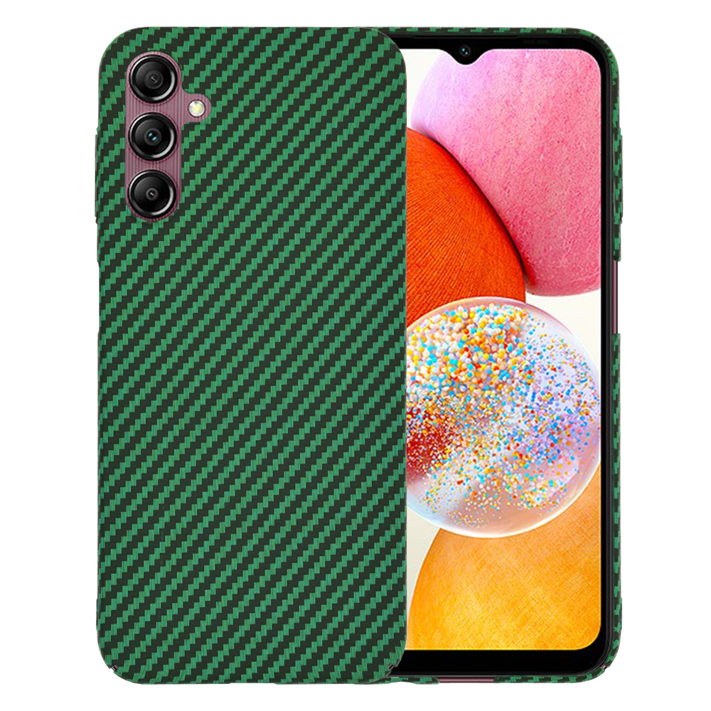 Techsuit Carbonite FiberShell kryt na Samsung Galaxy A14 4G / A14 5G – zelený KF2333676