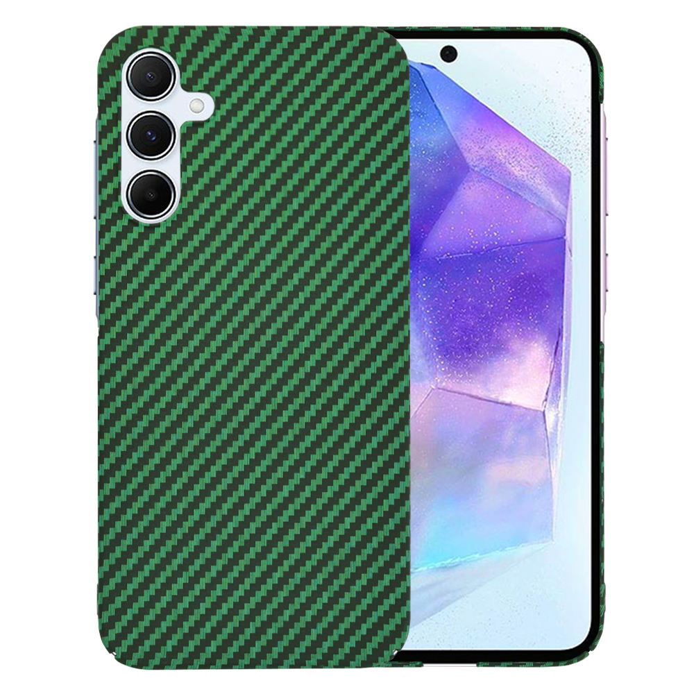 Techsuit Carbonite FiberShell kryt na Samsung Galaxy A55 5G – zelený KF2333828