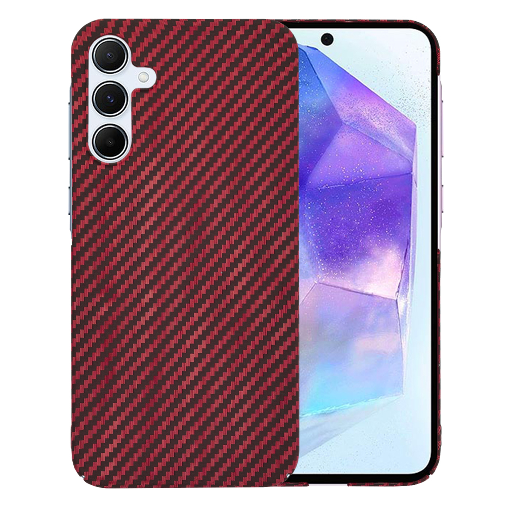 Techsuit Carbonite FiberShell kryt na Samsung Galaxy A55 5G – červený KF2333829