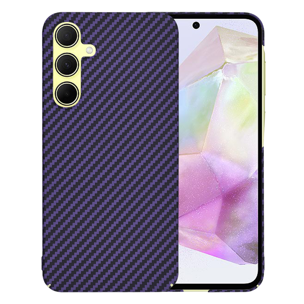 Techsuit Carbonite FiberShell kryt na Samsung Galaxy A35 5G – fialový KF2333824