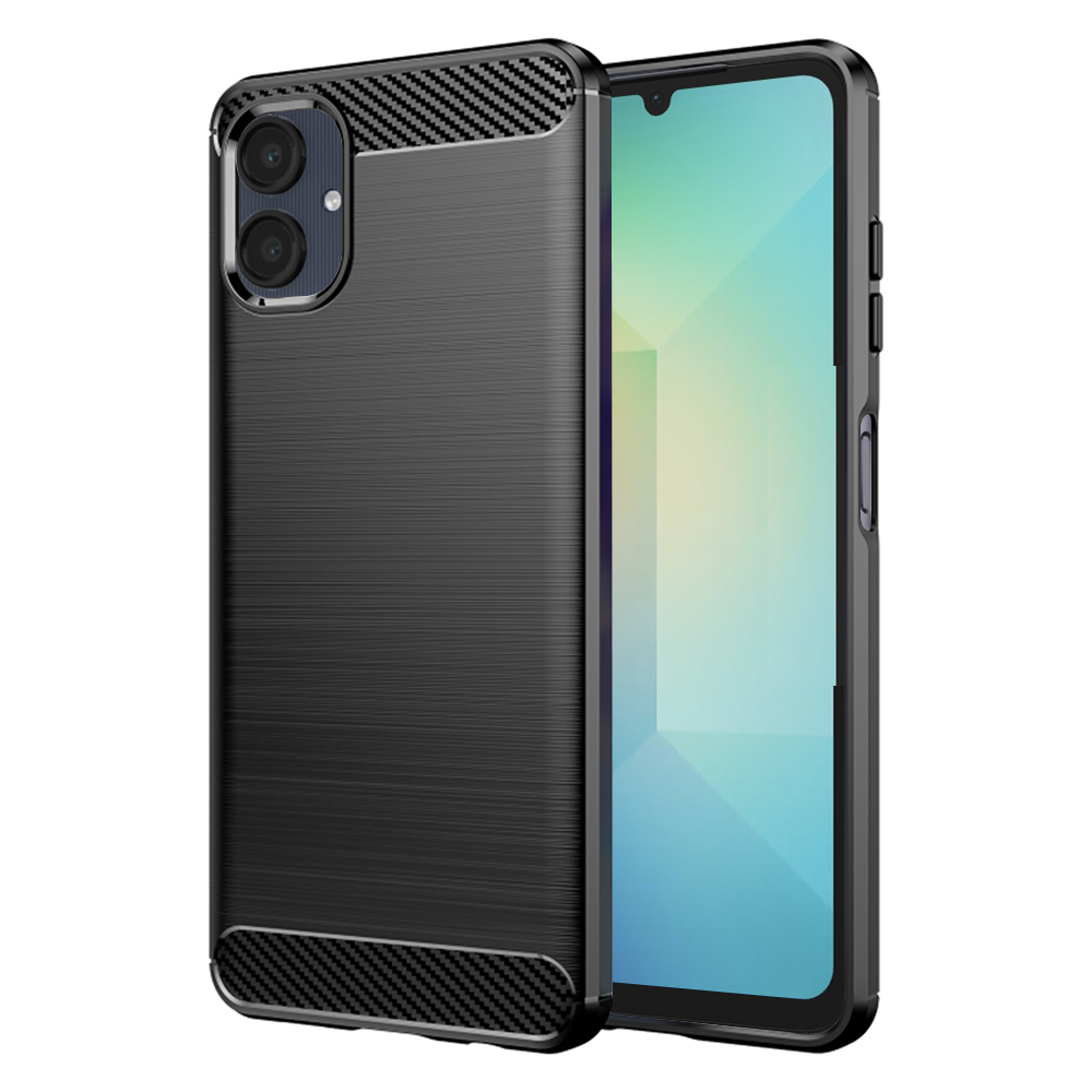 Techsuit Carbon Silicone kryt na Samsung Galaxy A06 – čierny KF2335821