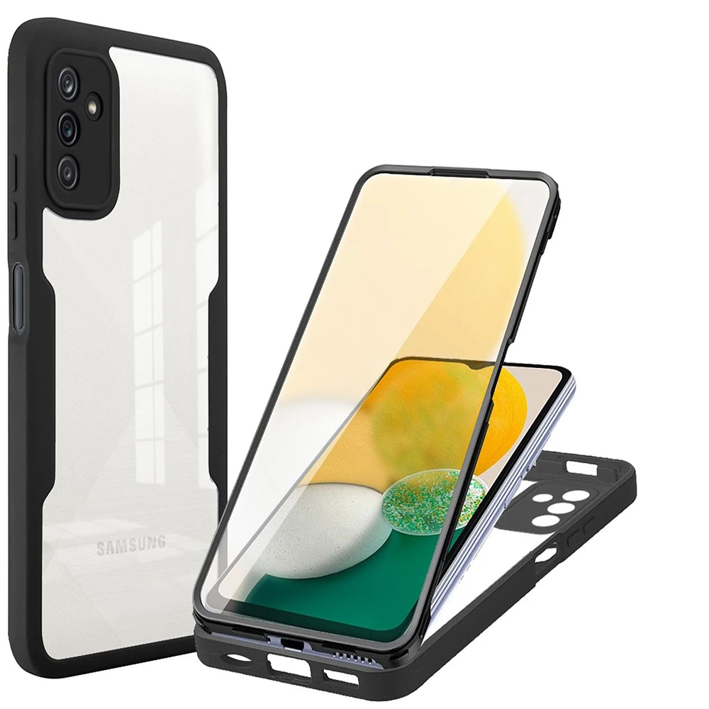 Techsuit ColorVerse 360 – ochrana obrazovky + puzdro na Samsung Galaxy A13 5G / A04s – čierny KF2336065