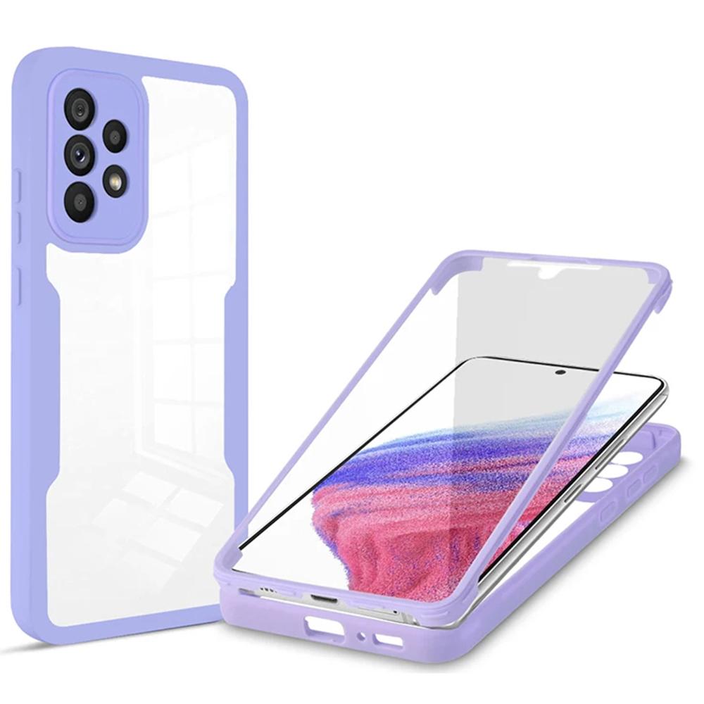 Techsuit ColorVerse 360 – ochrana obrazovky + puzdro na Samsung Galaxy A53 5G – fialový KF2336072