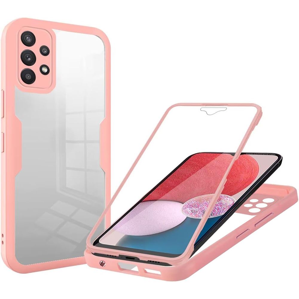 Techsuit ColorVerse 360 – ochrana obrazovky + puzdro na Samsung Galaxy A13 4G – ružový KF2336074