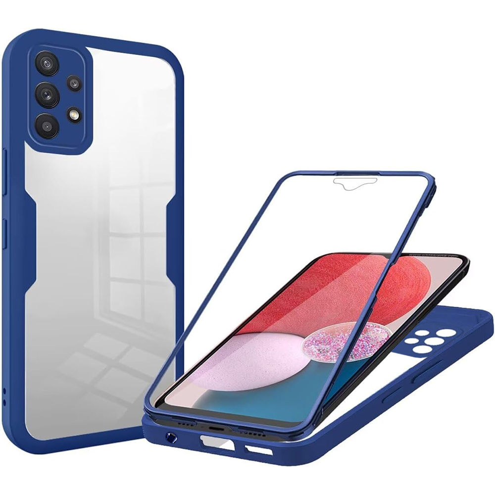 Techsuit ColorVerse 360 – ochrana obrazovky + puzdro na Samsung Galaxy A13 4G – modrý KF2336075
