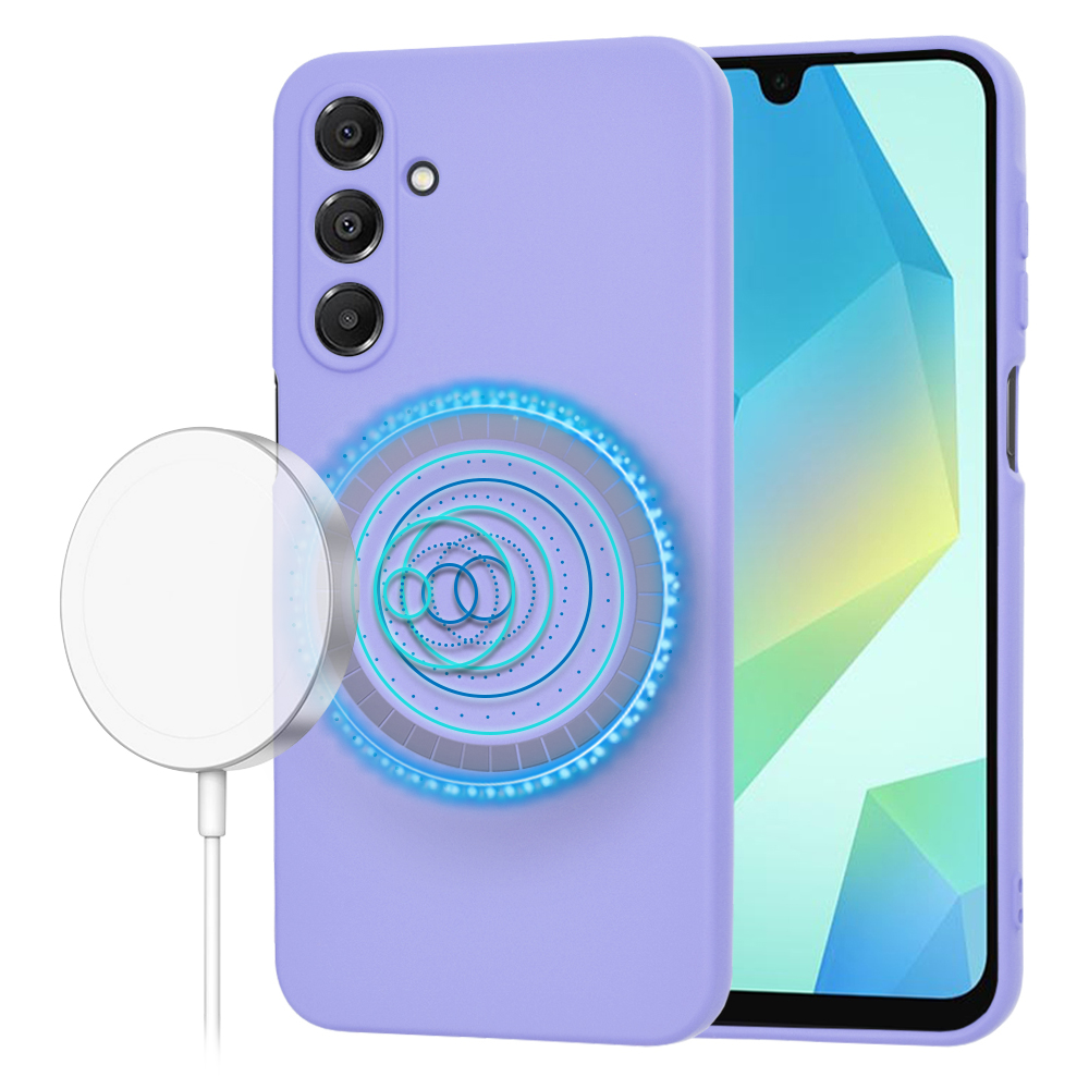 Techsuit SoftFlex MagSafe – puzdro na Samsung Galaxy A16 4G / A16 5G – svetlofialový KF2336449