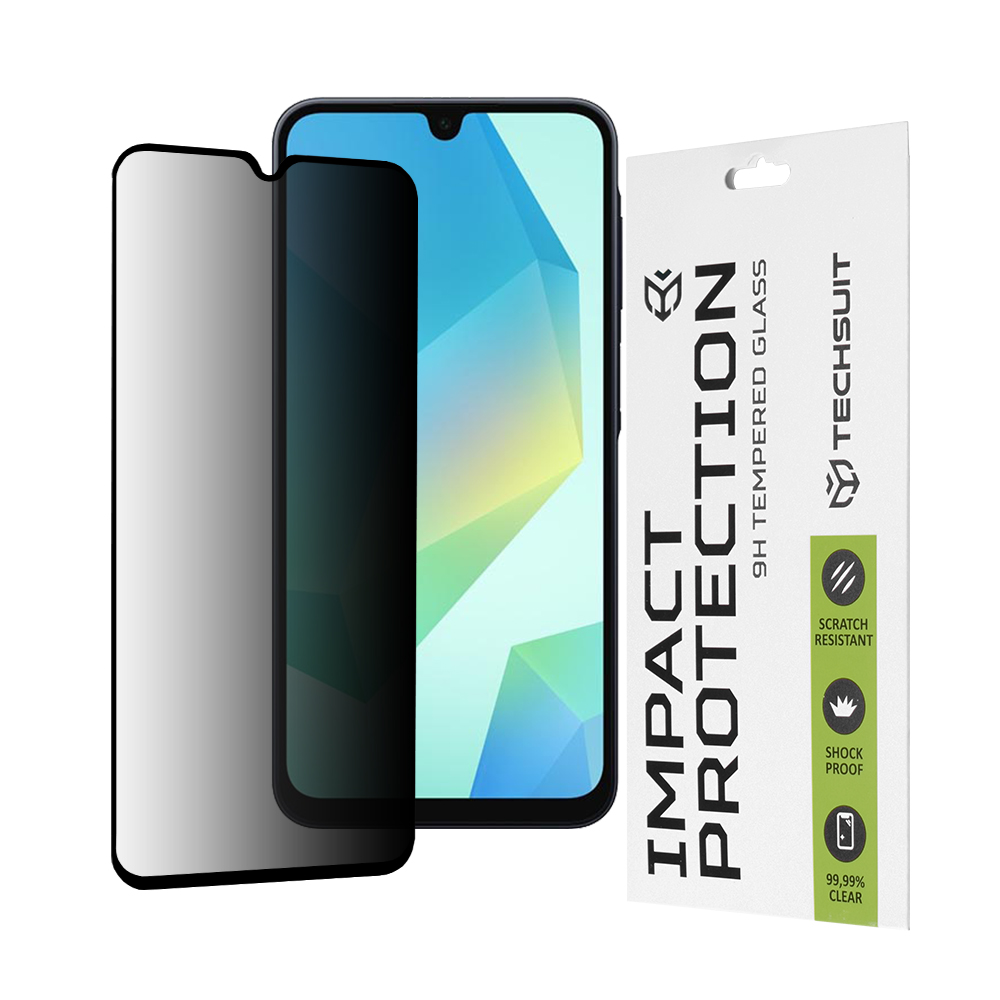 Techsuit 111D Privacy Full Glue ochranné sklo na Samsung Galaxy A16 4G / A16 5G – čierne KF2336581