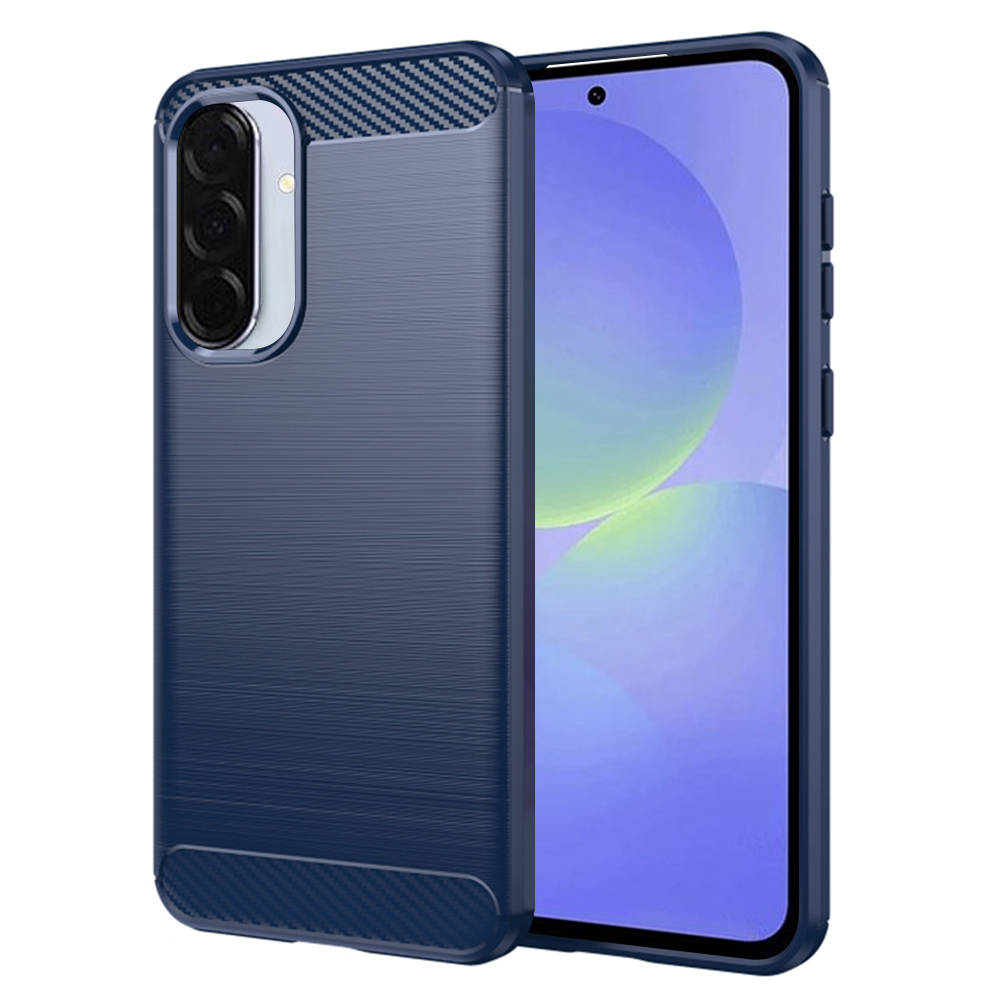 Techsuit Carbon Silicone kryt na Samsung Galaxy A36 5G / A56 5G – modrý KF2341906