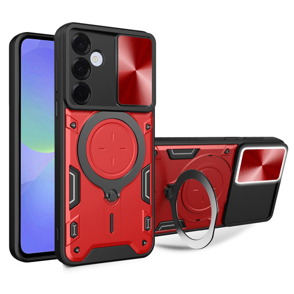 Techsuit CamGuard Pro kryt na Samsung Galaxy A36 5G – červený KF2341916