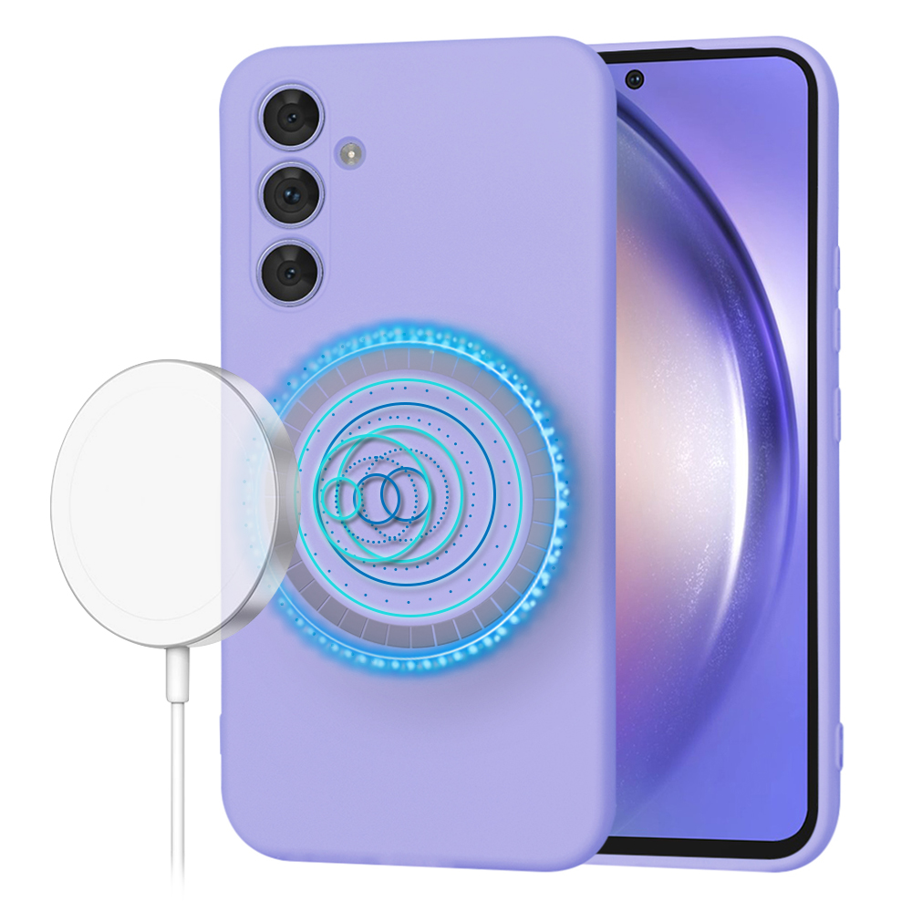 Techsuit SoftFlex MagSafe – puzdro na Samsung Galaxy A54 – svetlofialový KF2341824