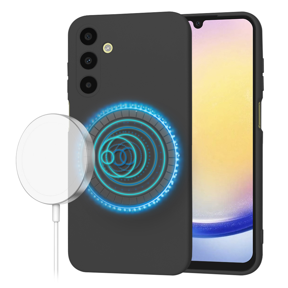 Techsuit SoftFlex MagSafe – puzdro na Samsung Galaxy A25 5G – čierny KF2341826