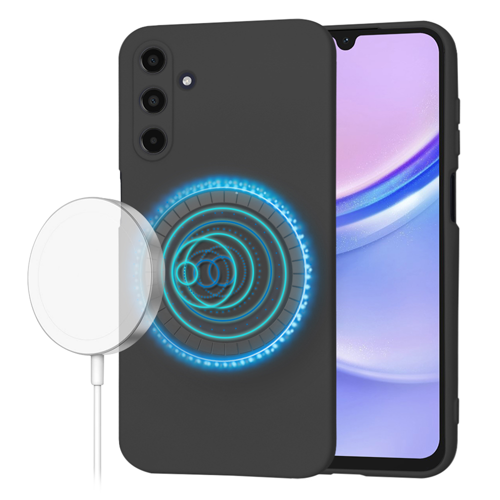 Techsuit SoftFlex MagSafe – puzdro na Samsung Galaxy A15 4G / A15 5G – čierny KF2341834