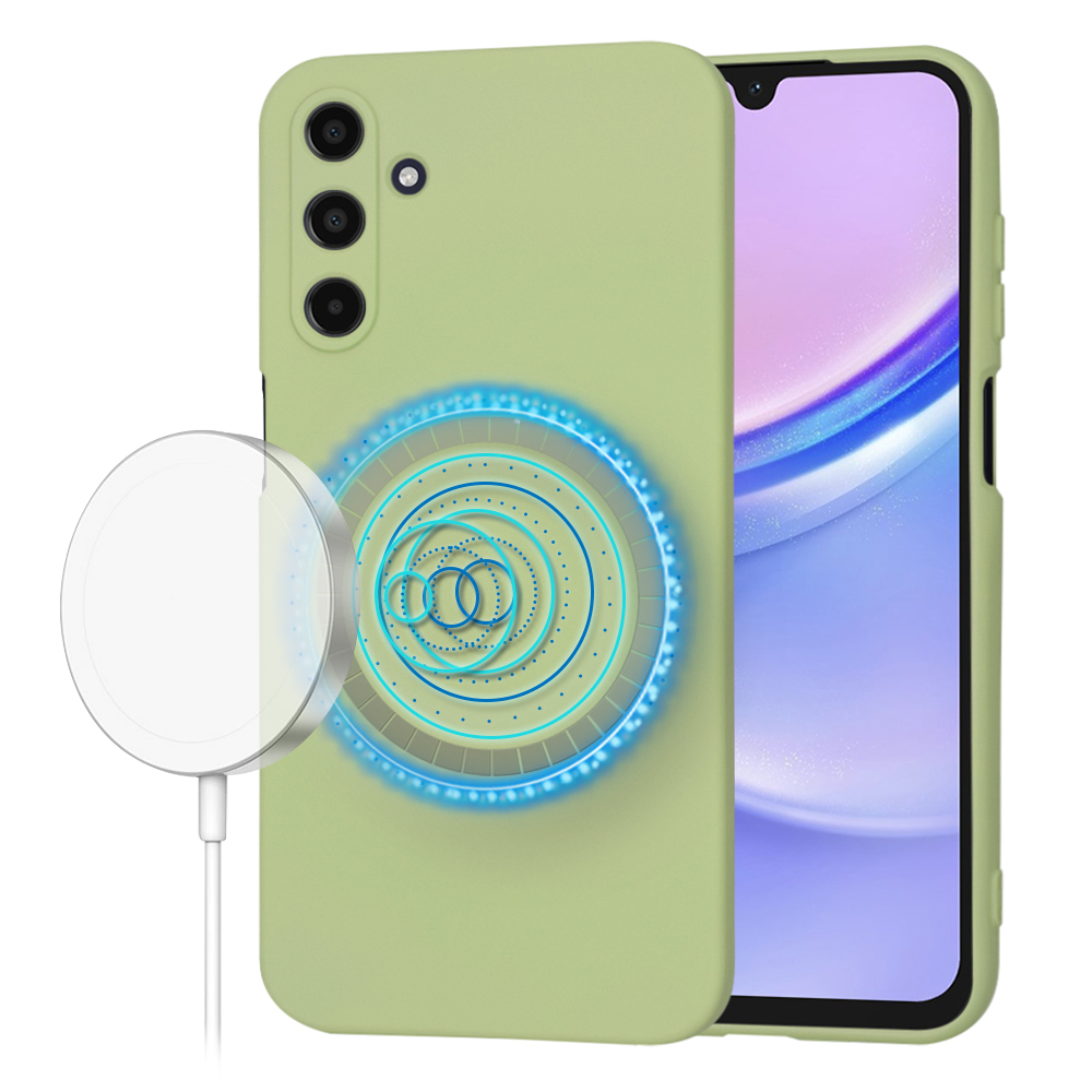 Techsuit SoftFlex MagSafe – puzdro na Samsung Galaxy A15 4G / A15 5G – matcha KF2341835