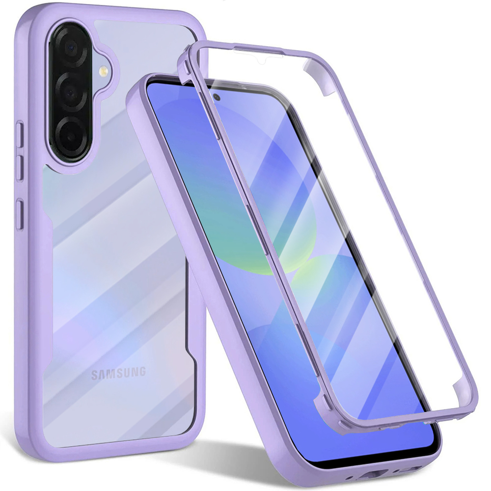 Techsuit ColorVerse 360 – ochrana obrazovky + puzdro na Samsung Galaxy A36 5G / A56 5G – fialový KF2342237