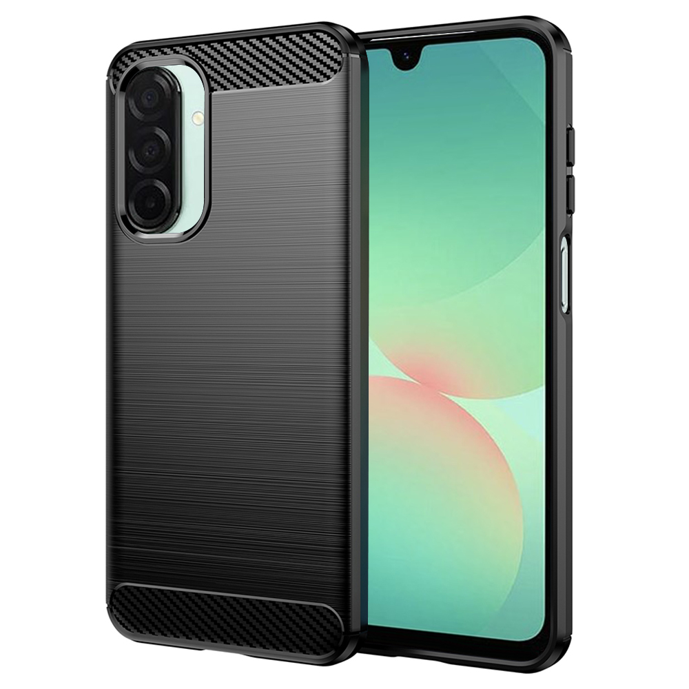 Techsuit Carbon Silicone kryt na Samsung Galaxy A26 5G – čierny KF2344529
