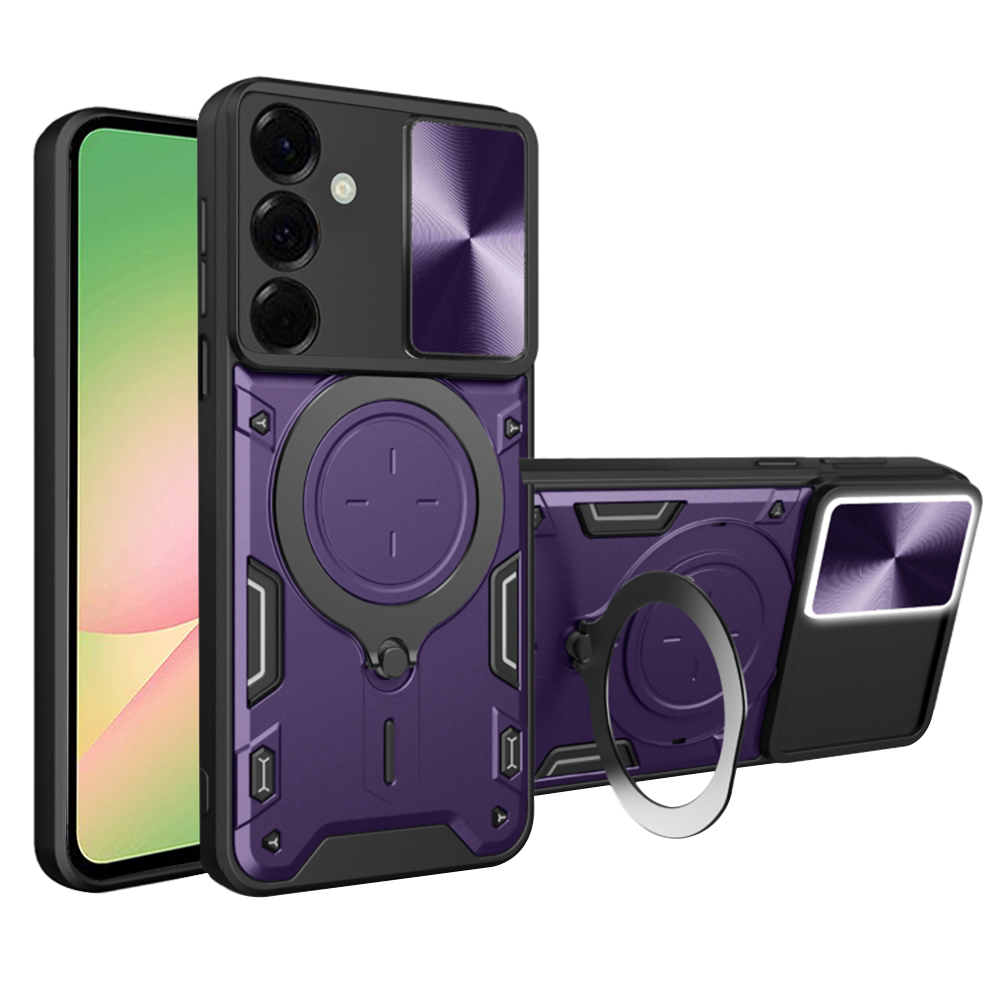 Techsuit CamGuard Pro kryt na Samsung Galaxy A56 5G – fialový KF2344685
