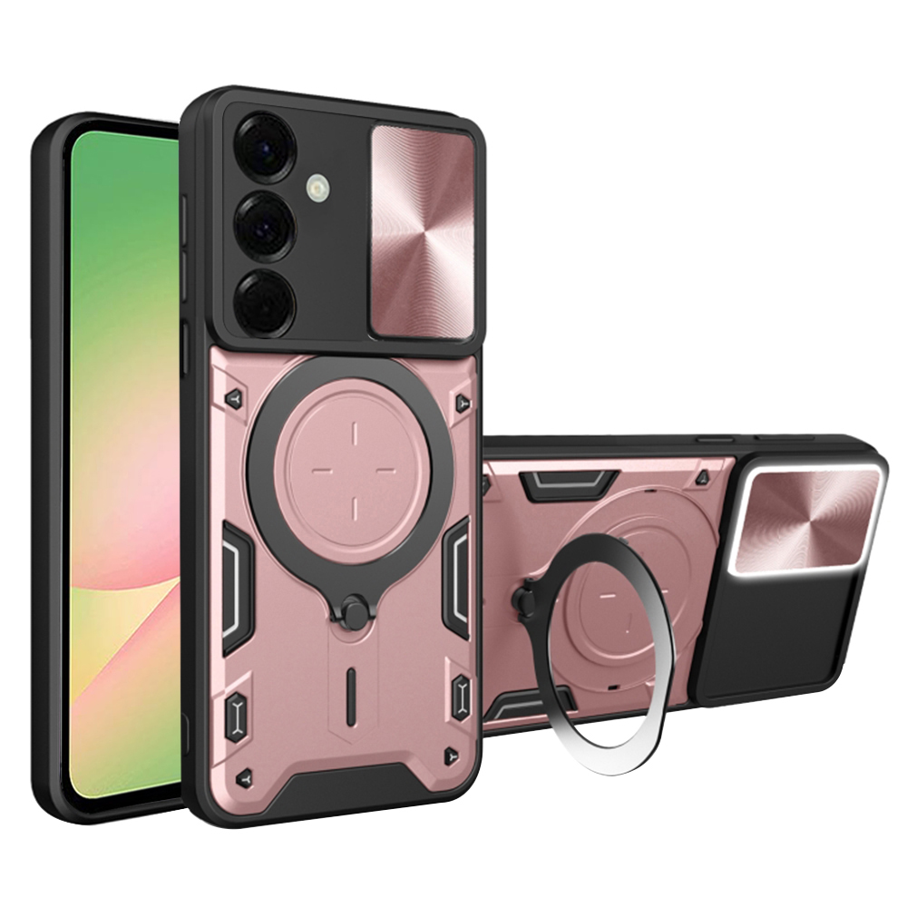 Techsuit CamGuard Pro kryt na Samsung Galaxy A56 5G – ružovo-zlatý KF2344686