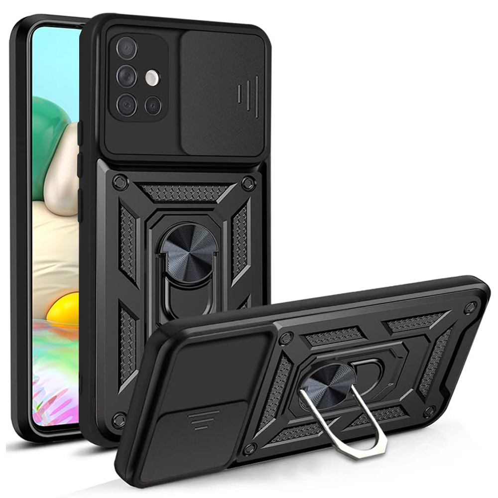 Techsuit CamShield Series kryt na Samsung Galaxy A71 4G – čierny KF2344938