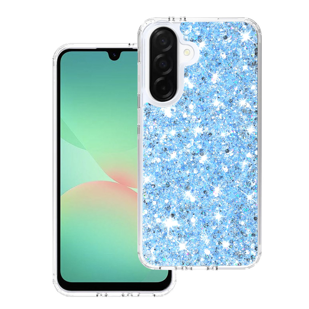 Techsuit Sparkly Glitter – puzdro na Samsung Galaxy A26 5G – modrý KF2344570