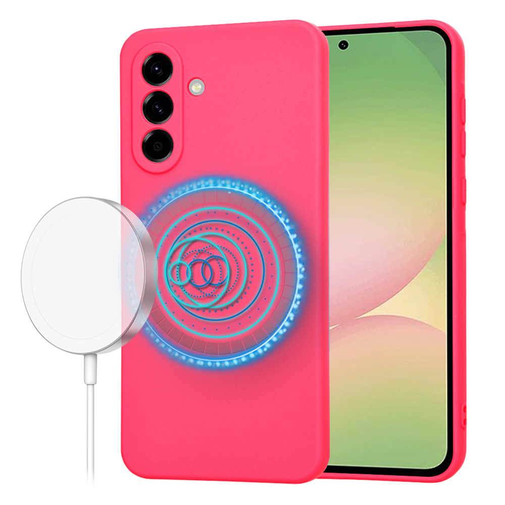 Techsuit SoftFlex MagSafe – puzdro na Samsung Galaxy A56 5G – hot pink KF2344708