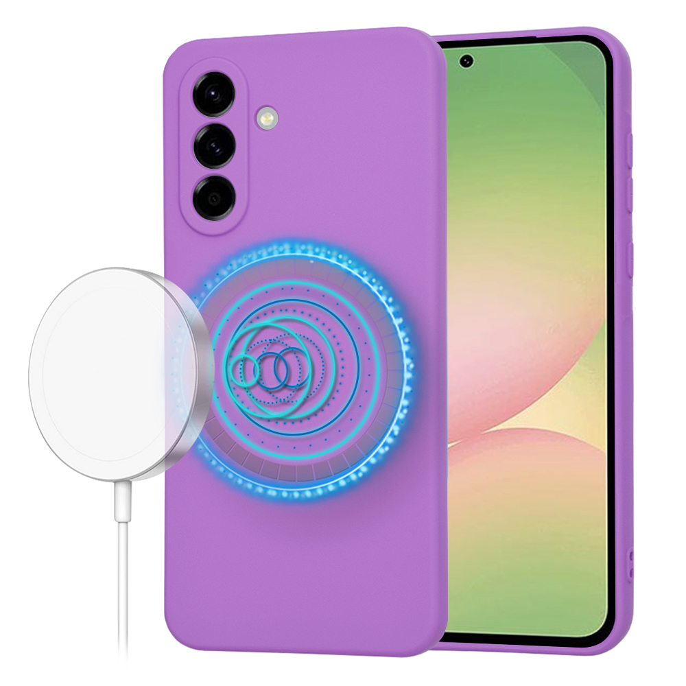Techsuit SoftFlex MagSafe – puzdro na Samsung Galaxy A56 5G – fialový KF2344709