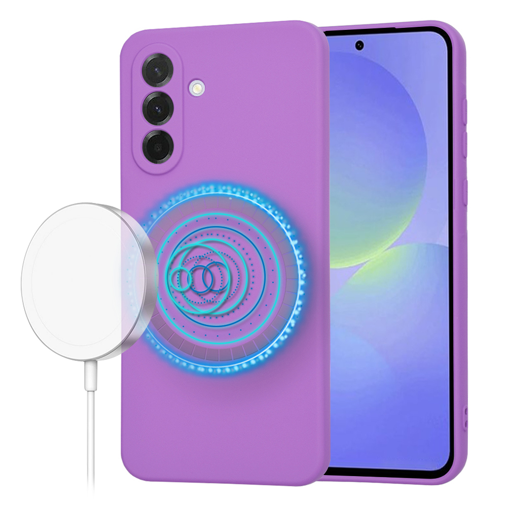 Techsuit SoftFlex MagSafe – puzdro na Samsung Galaxy A36 5G – fialový KF2344719