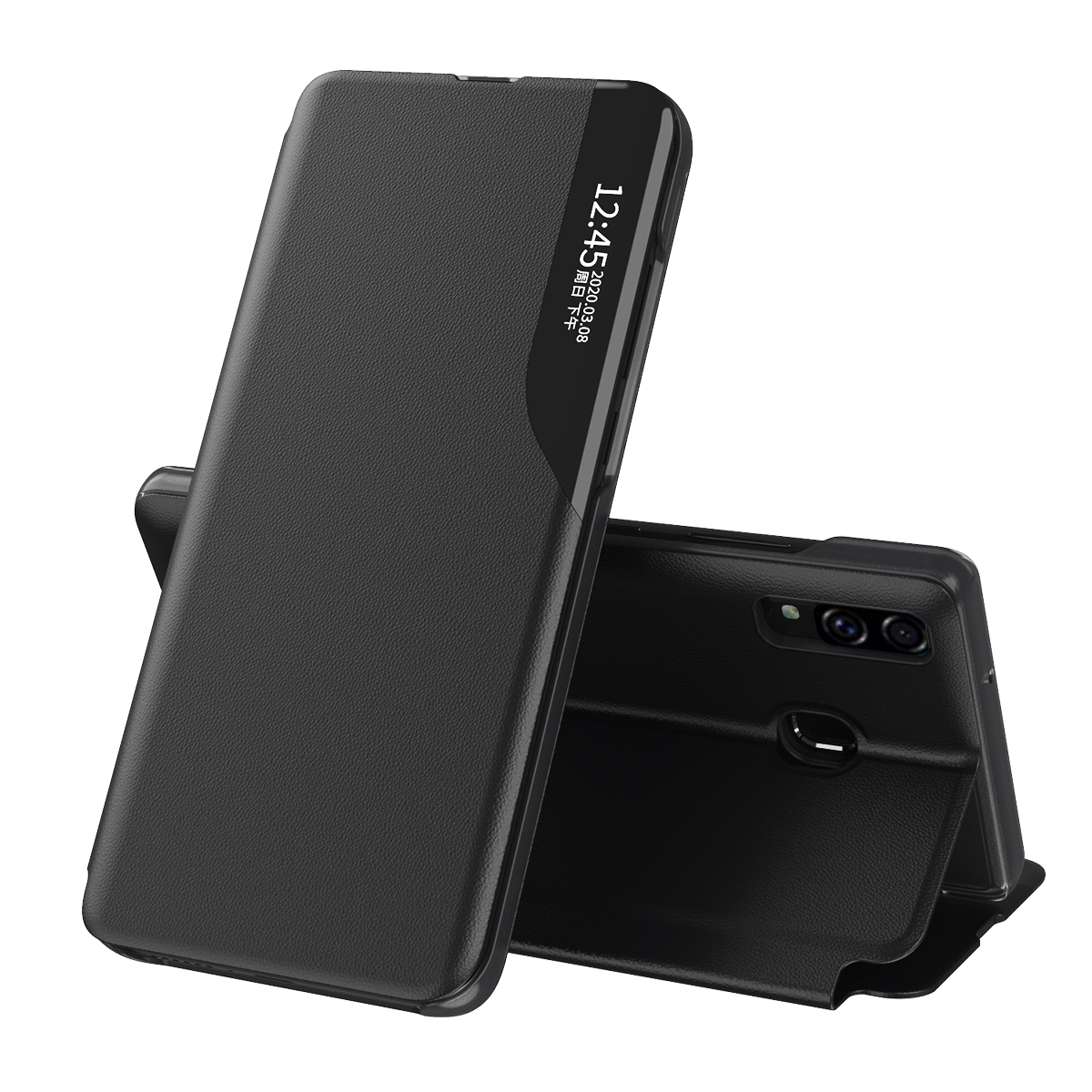 Techsuit eFold Series – puzdro na Samsung Galaxy A20e – čierny KF233007