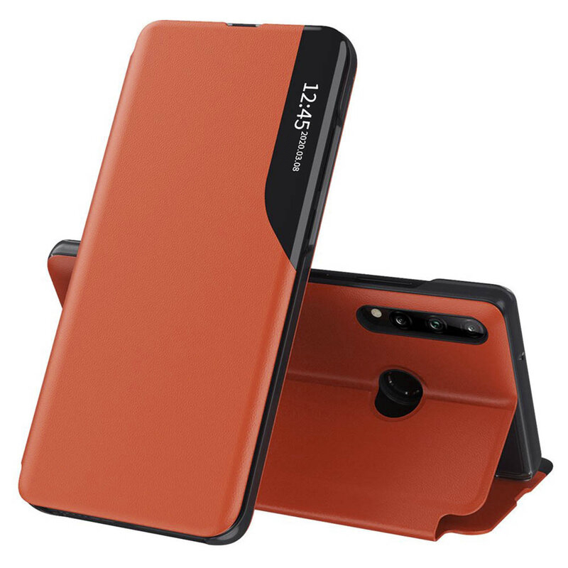 Techsuit eFold Series – puzdro na Samsung Galaxy A20s – oranžový KF233681