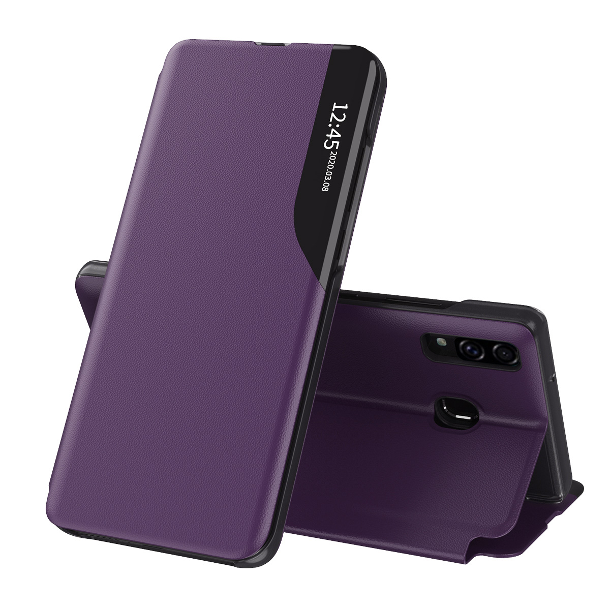 Techsuit eFold Series – puzdro na Samsung Galaxy A20e – fialový KF233602