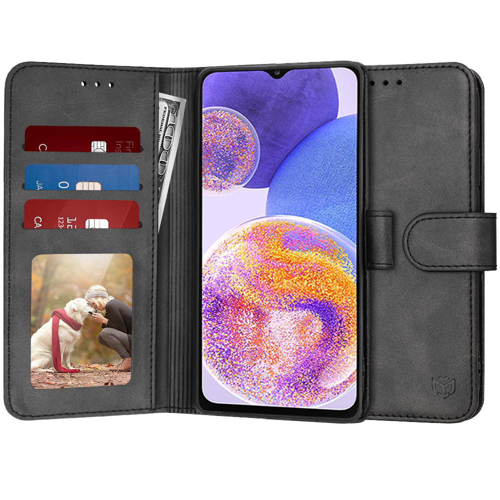 Techsuit Diary Book – puzdro na Samsung Galaxy A23 4G / A23 5G – čierny KF2321328