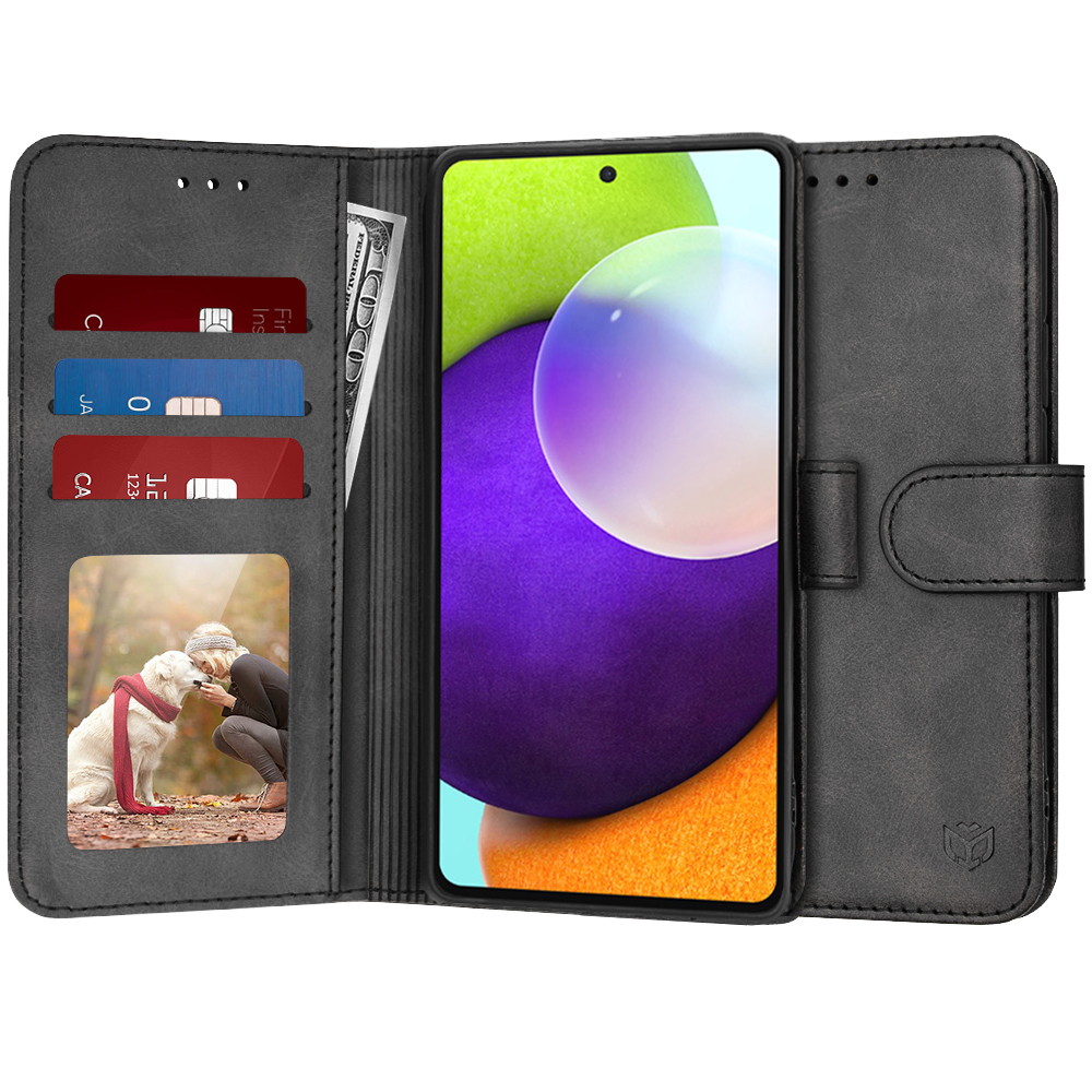Techsuit Diary Book – puzdro na Samsung Galaxy A52 4G / A52 5G / A52s 5G – čierny KF2321332
