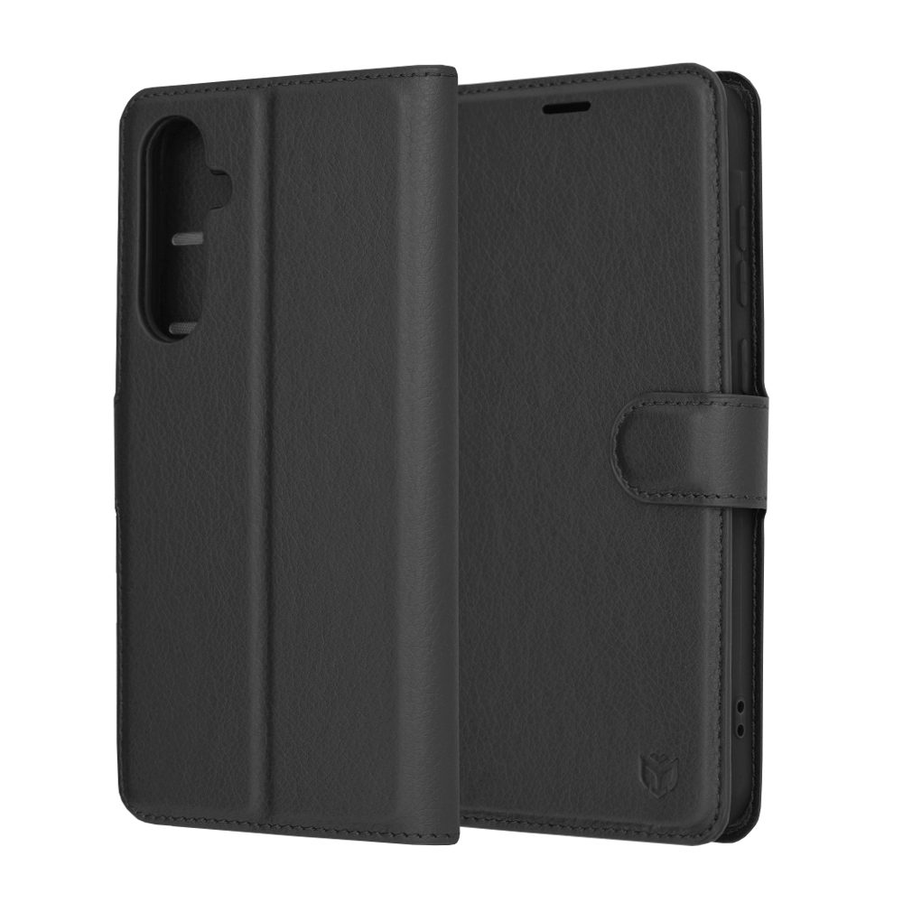 Techsuit Leather Folio – puzdro na Samsung Galaxy A35 5G – čierny KF2323577