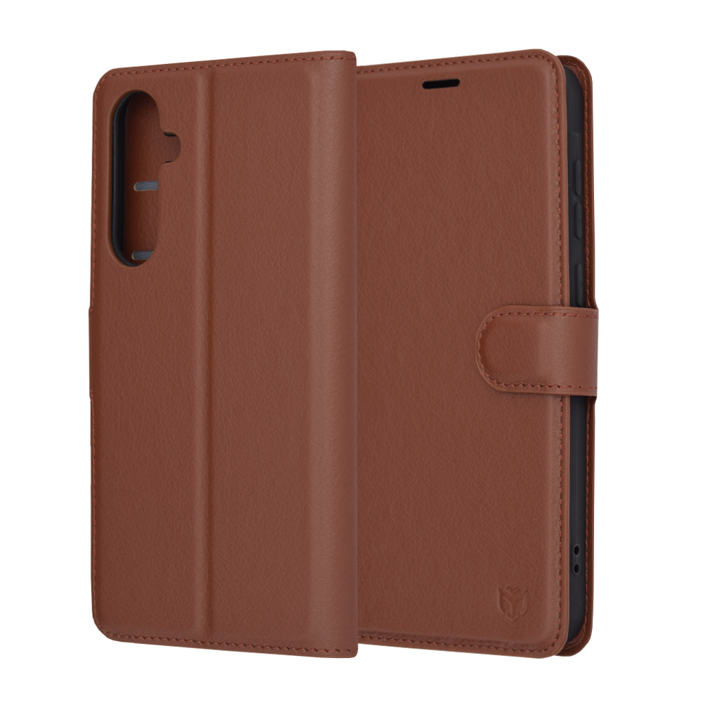 Techsuit Leather Folio – puzdro na Samsung Galaxy A35 5G – hnedý KF2323578