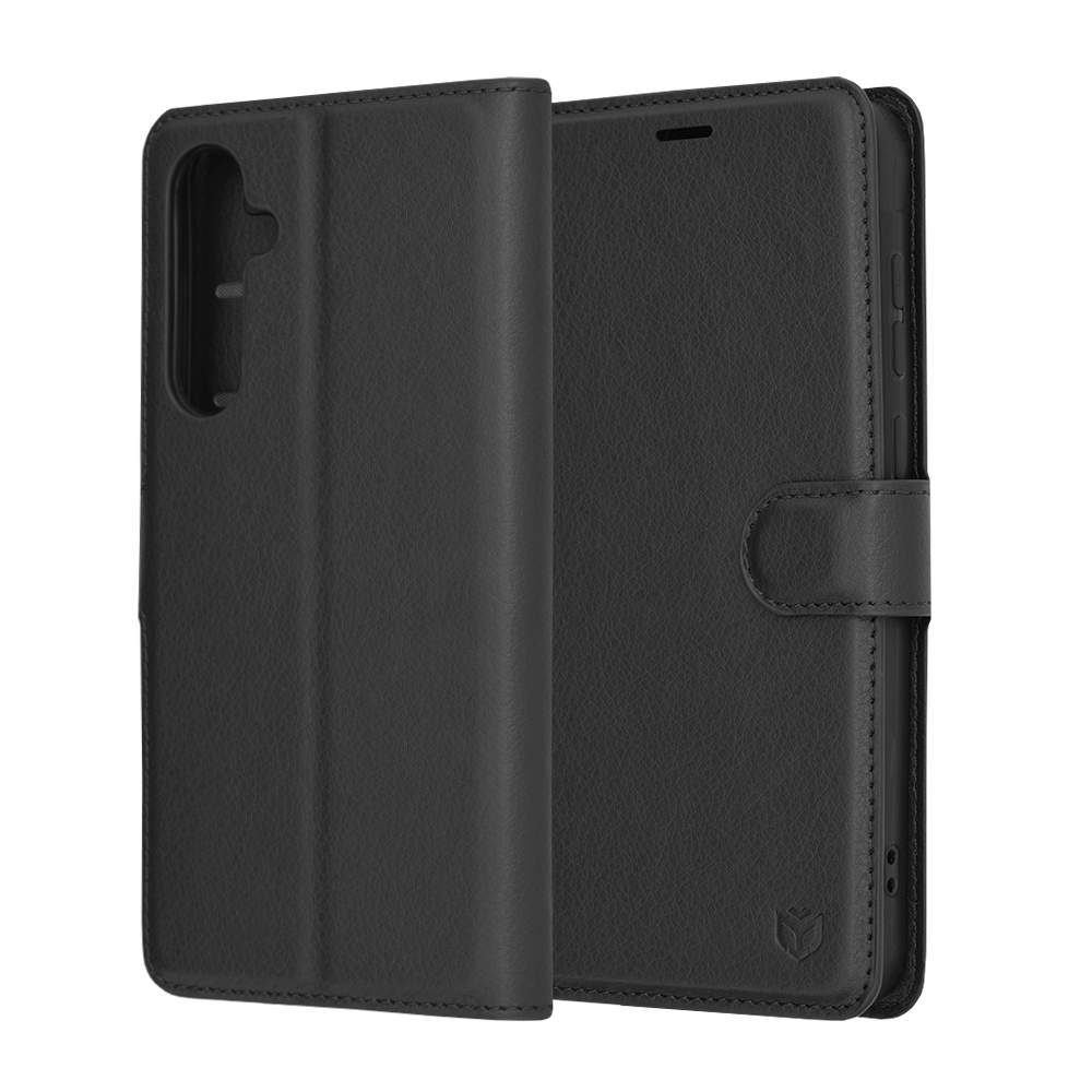 Techsuit Leather Folio – puzdro na Samsung Galaxy A55 5G – čierny KF2323579