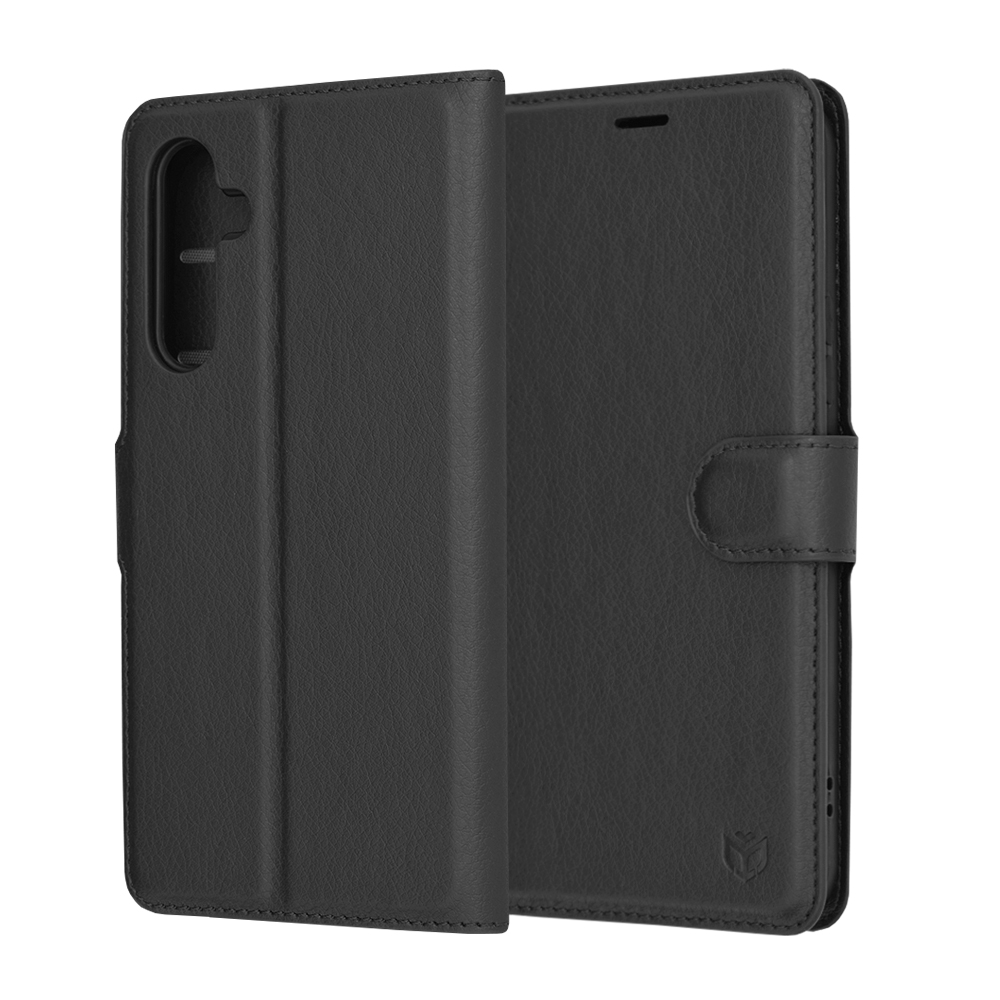 Techsuit Leather Folio – puzdro na Samsung Galaxy A54 – čierny KF2323651