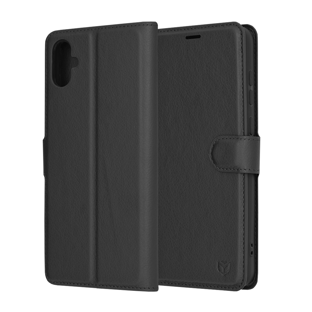 Techsuit Leather Folio – puzdro na Samsung Galaxy A05 – čierny KF2323663