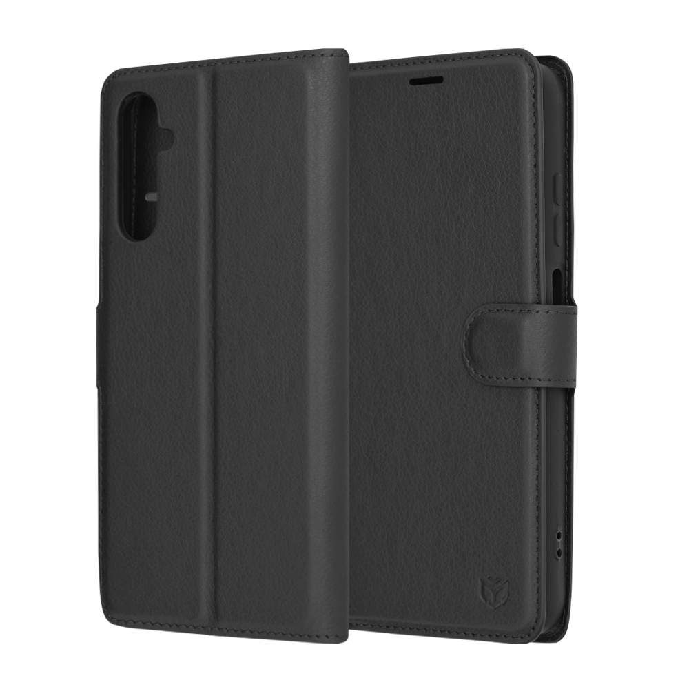 Techsuit Leather Folio – puzdro na Samsung Galaxy A05s – čierny KF2323665