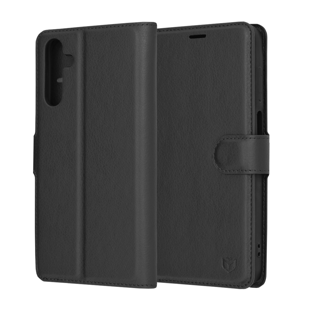 Techsuit Leather Folio – puzdro na Samsung Galaxy A15 4G / A15 5G – čierny KF2323752