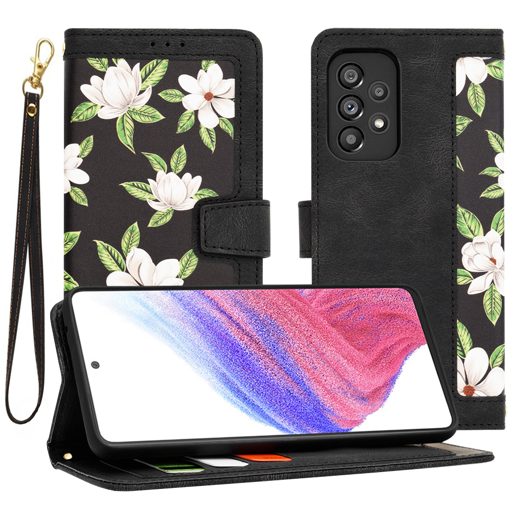 Techsuit FlipCraft – puzdro na Samsung Galaxy A53 5G – Flowers of the Dawn KF2328446