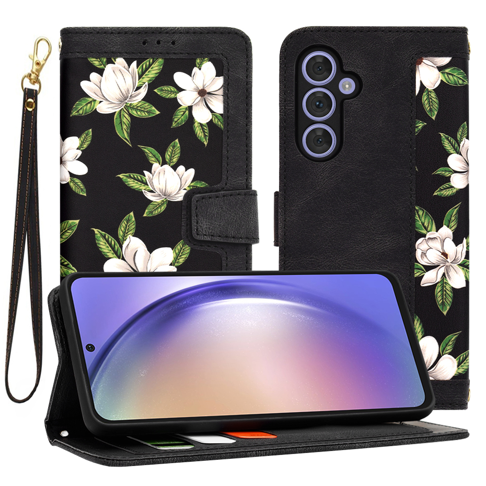 Techsuit FlipCraft – puzdro na Samsung Galaxy A54 – Flowers of the Dawn KF2328518