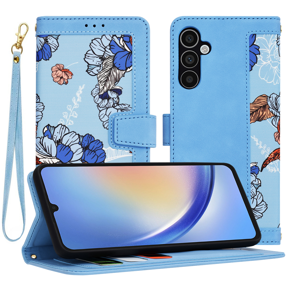 Techsuit FlipCraft – puzdro na Samsung Galaxy A34 5G – Vibrant Blue KF2328528