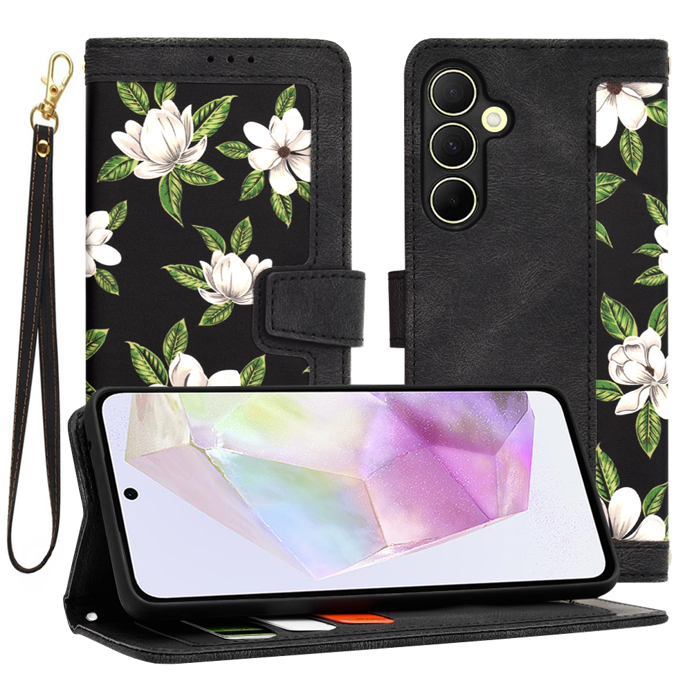 Techsuit FlipCraft – puzdro na Samsung Galaxy A35 5G – Flowers of the Dawn KF2328686