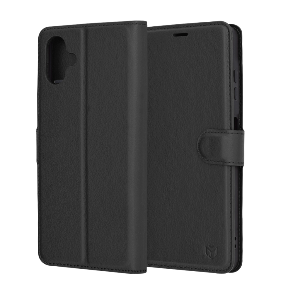 Techsuit Leather Folio – puzdro na Samsung Galaxy A06 – čierny KF2335815