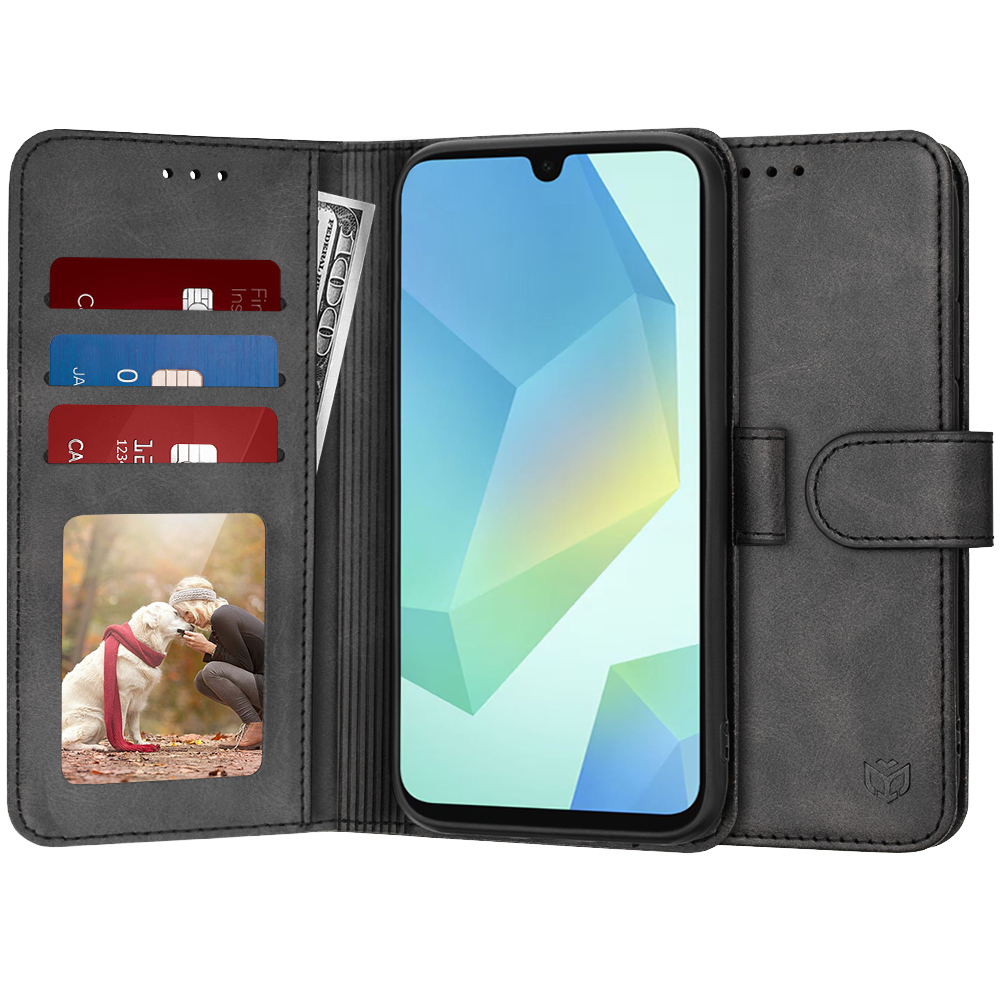 Techsuit Diary Book – puzdro na Samsung Galaxy A16 4G / A16 5G – čierny KF2336170