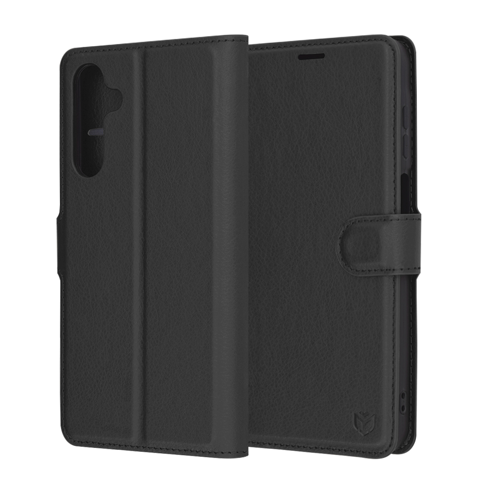 Techsuit Leather Folio – puzdro na Samsung Galaxy A16 4G / A16 5G – čierny KF2336171