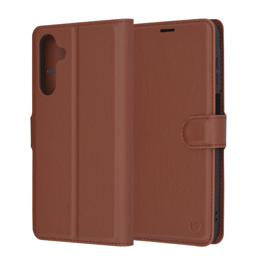 Techsuit Leather Folio – puzdro na Samsung Galaxy A16 4G / A16 5G – hnedý KF2336172